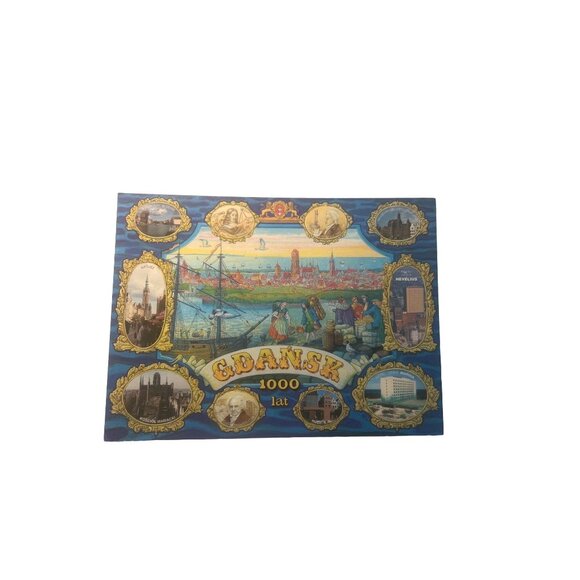 Wydawnictwo Other - Vintage Jumbo Postcard Poland Souvenir Cdansk 1000 LAT u